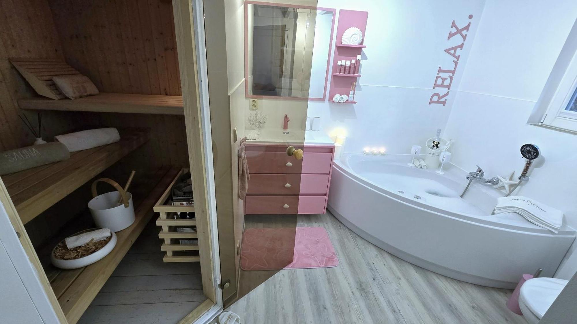 Pink Und Meer - Meerblick, Sauna, Kamin & Whirlpool Baabe Exterior foto