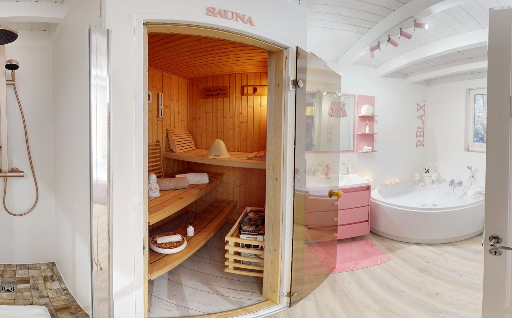 Pink Und Meer - Meerblick, Sauna, Kamin & Whirlpool Baabe Exterior foto